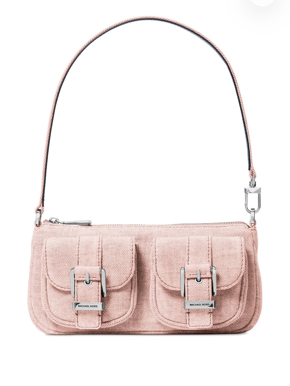Michael Kors Blush Pink Zoe washed denim